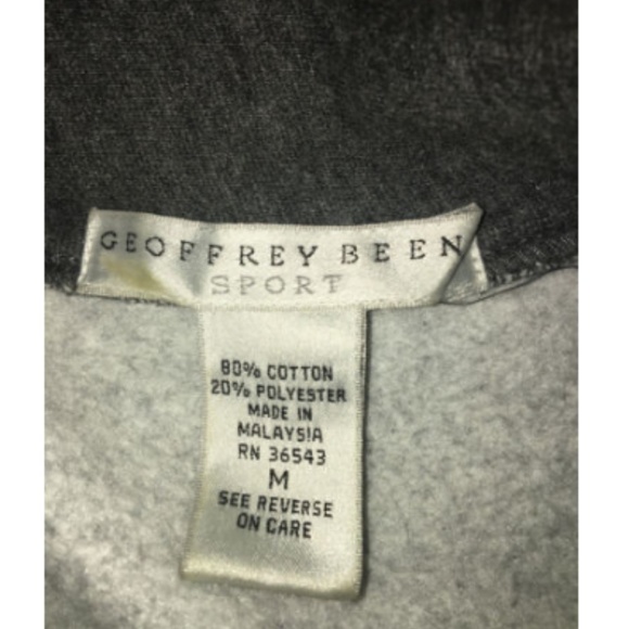 Geoffrey Beene Sport Pull Over Grey Size M - Picture 5 of 5